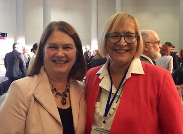 Federal Health Minister Jane Philpott and AMHO CEO Gail Czukar at the Opioid Conference November 18, 2016
